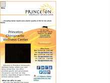 Tablet Screenshot of princetonchiropractic.com